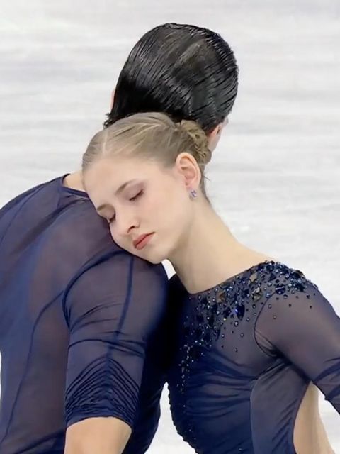 Deutsche Eiskünstläufer Minerva Hase und Nikita Volodin