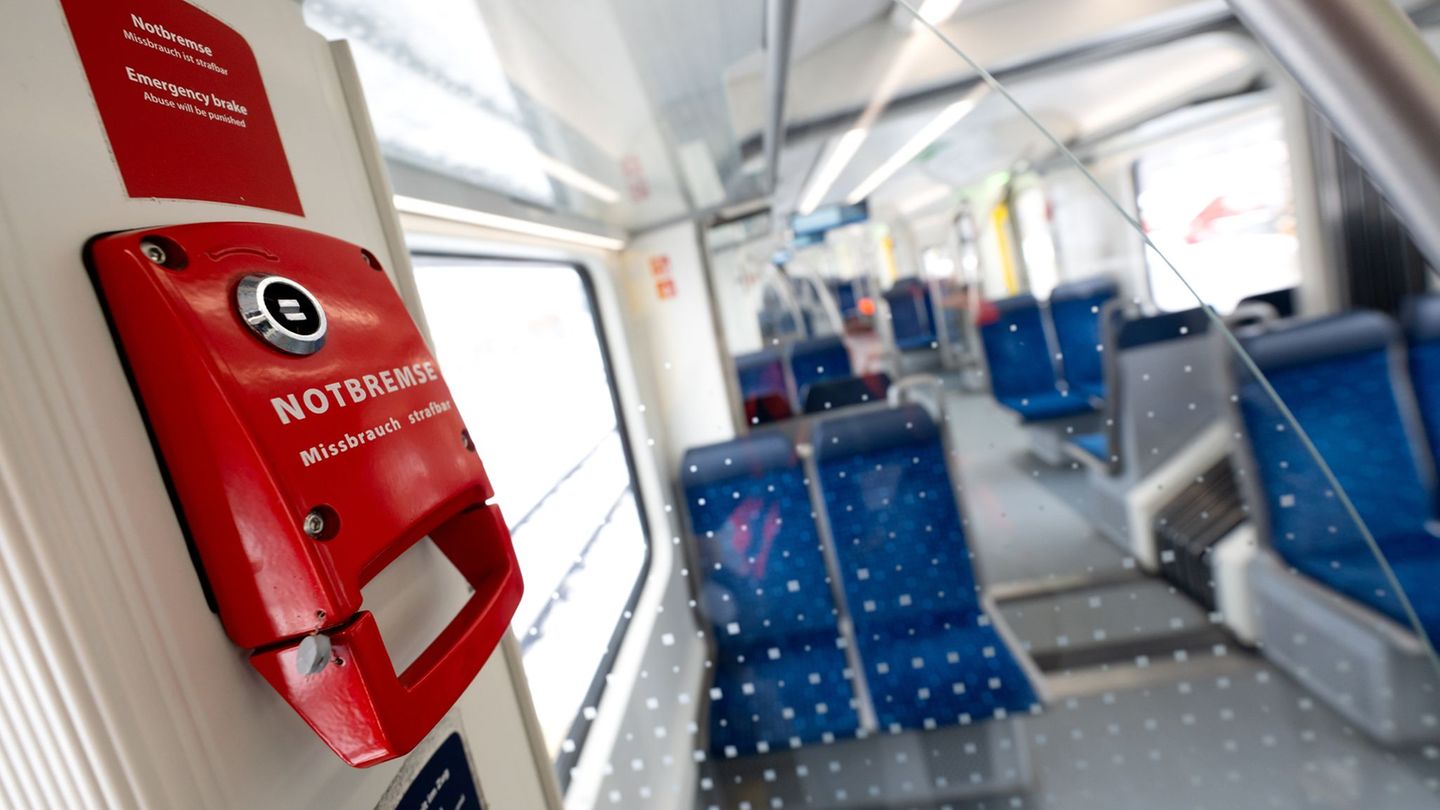 Ohne ersichtlichen Grund soll der Mann die Notbremse gezogen haben. (Symbolbild) Foto: Sven Hoppe/dpa