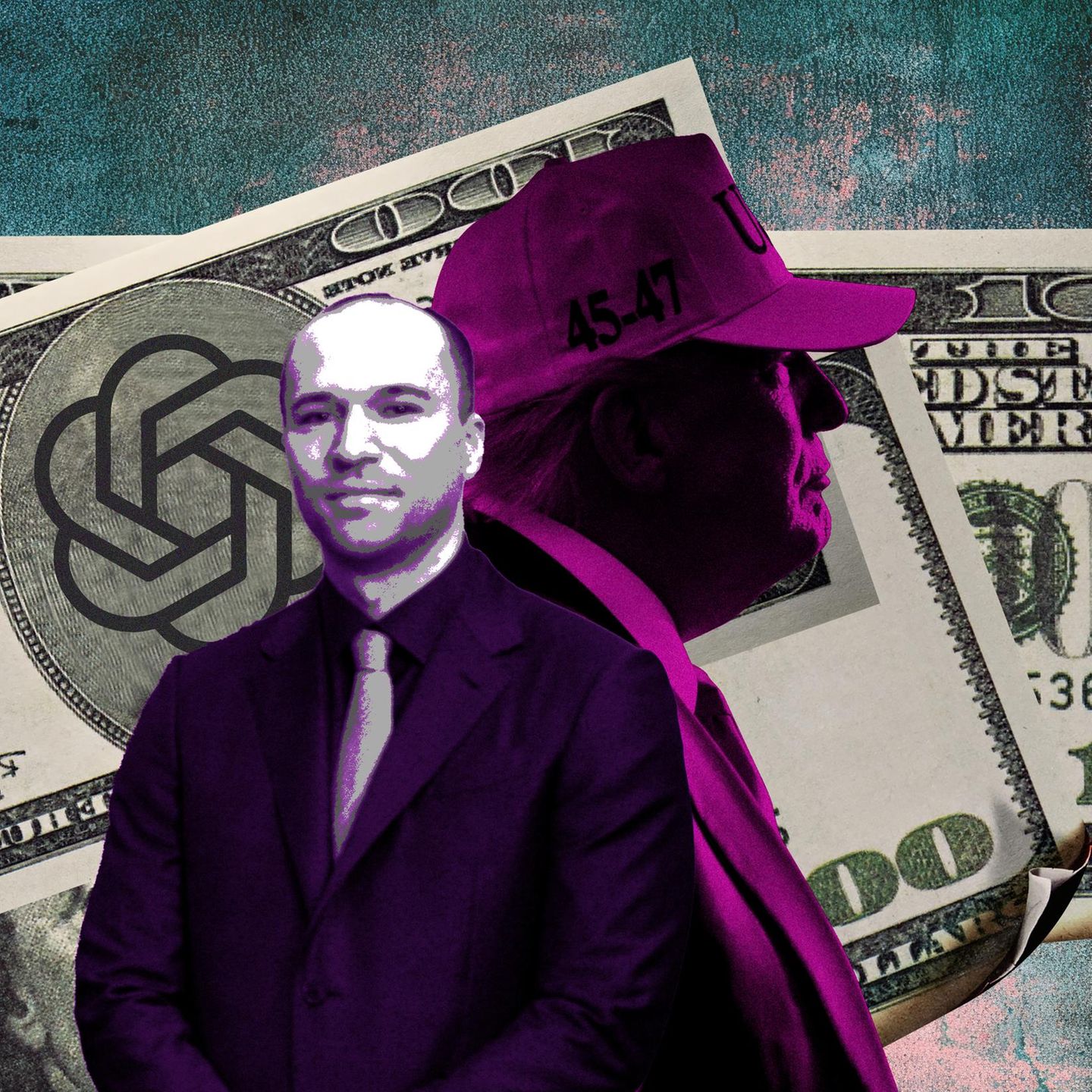 Montage zu Trump und Open AI