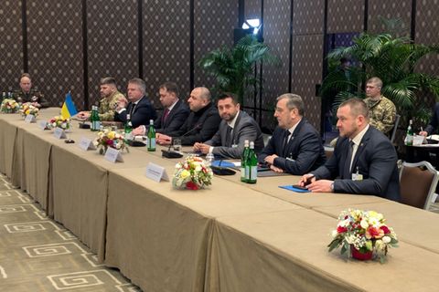 Ukrainische Delegation in Genf