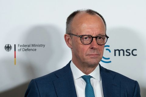 Merz vergangene Woche in München