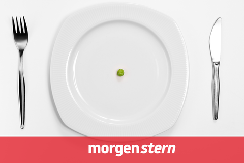 Fastenzeit: Leerer Teller als Symbolbild