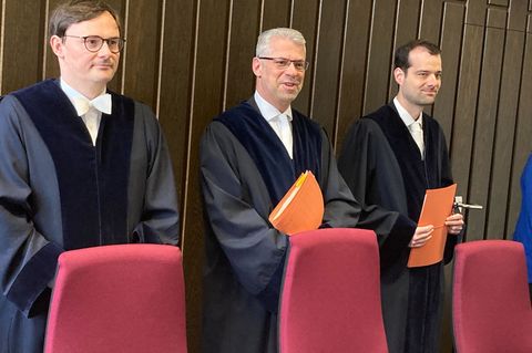 Bereits nach rund 40 Minuten war die mündliche Verhandlung beendet. Foto: Carsten Linnhoff/dpa