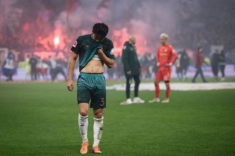 Hohe Geldstrafe für Werder Bremen. Foto: Christian Charisius/dpa