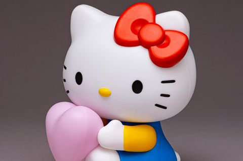 Eine Figur der Katze Hello Kitty