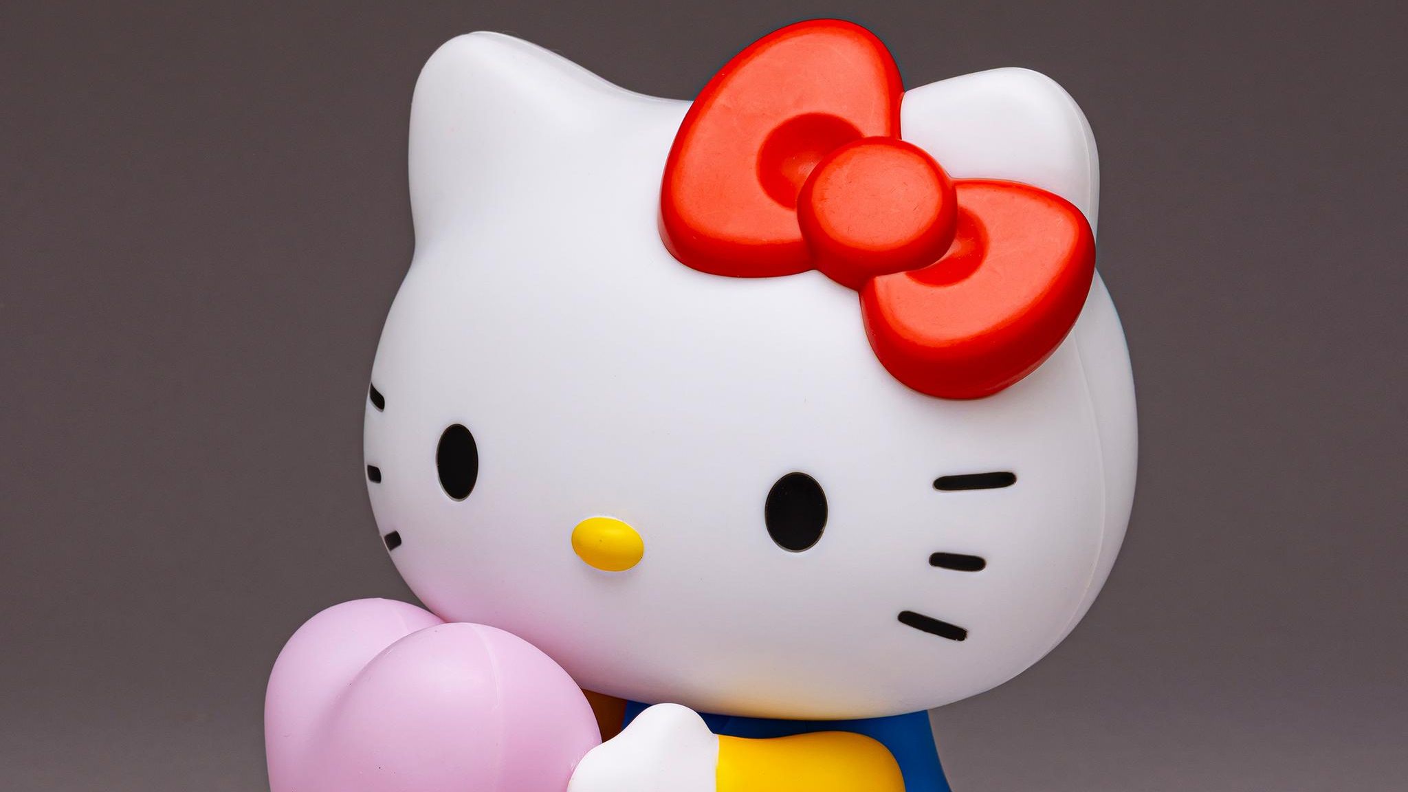 Eine Figur der Katze Hello Kitty