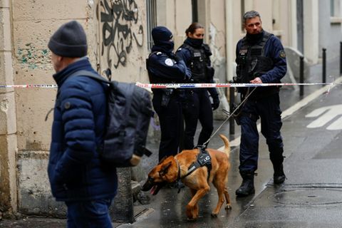 Polizei an LFI-Parteizentrale