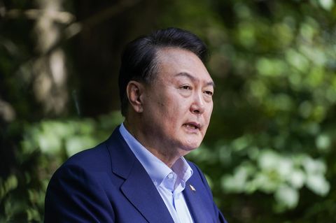 Südkoreas Ex-Präsident Yoon Suk Yeol im Jahr 2023