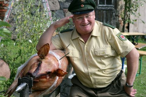 Er war als Dorfpolizist Krause beliebt - der brandenburgische Schauspieler Horst Krause. (Archivbild) Foto: Patrick Pleul/dpa-Ze