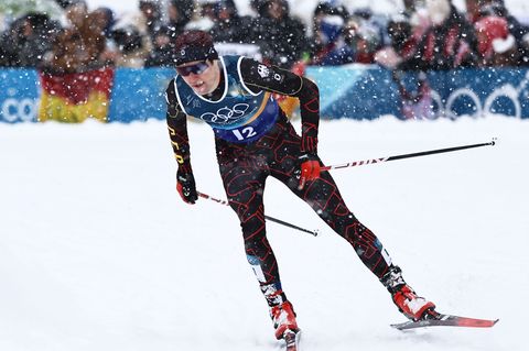 Vinzenz Geiger stürzte im Langlaufrennen. Foto: Daniel Karmann/dpa