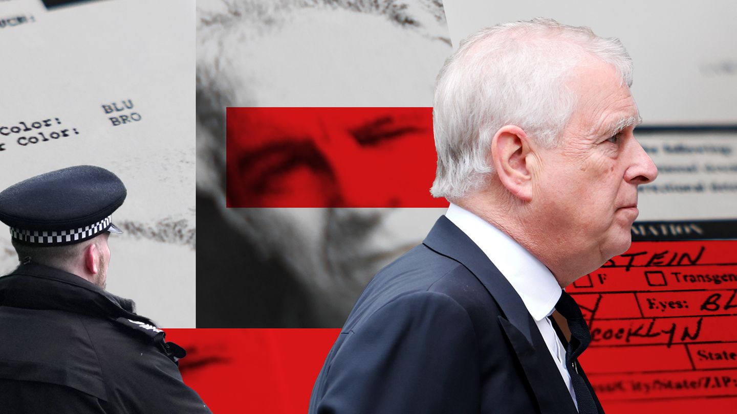 Andrew Mountbatten Windsor in einer Montage