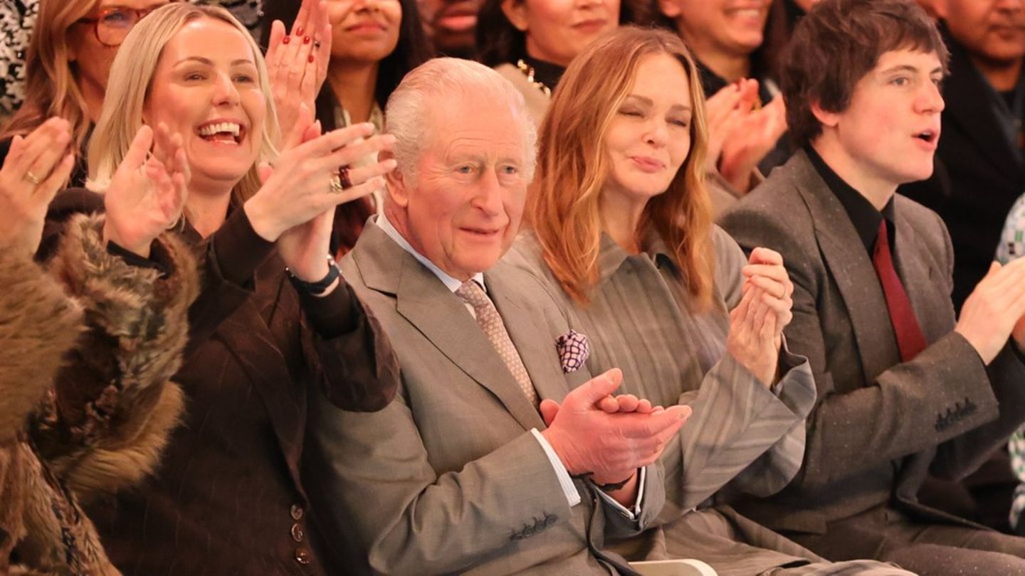 König Charles III. bei der London Fashion Week am Donnerstag.