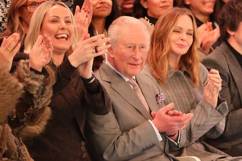 König Charles III. bei der London Fashion Week am Donnerstag.