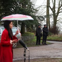 Journalisten vor dem Zuhause von Andrew Mountbatten-Windsor