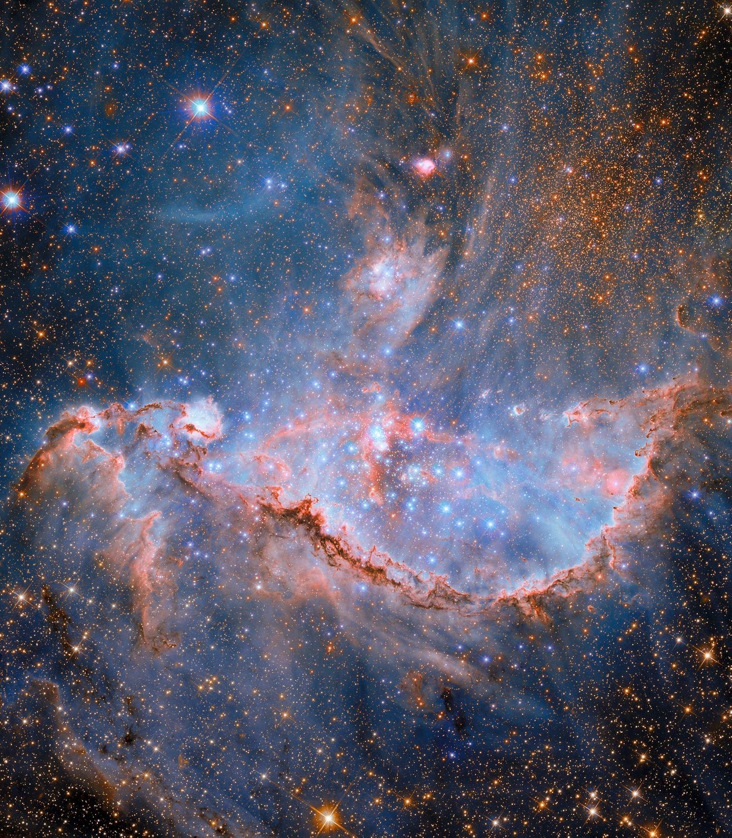 Ein Haufen Sterne in der kleinen Magellanschen Wolke