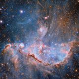 Ein Haufen Sterne in der kleinen Magellanschen Wolke