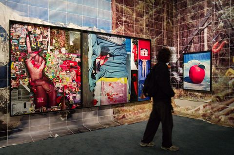 Gemälde auf der Shanghai Biennale