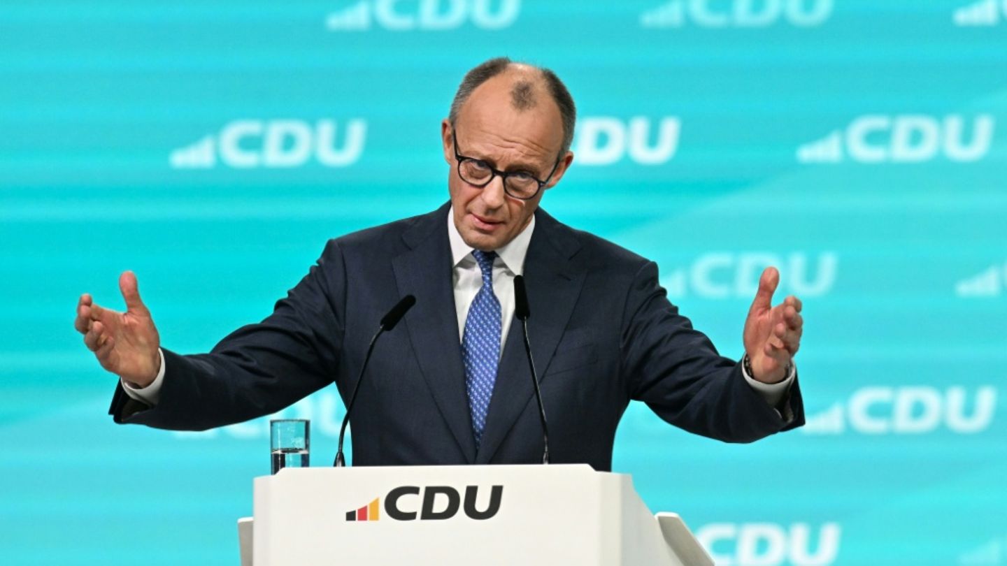 CDU-Chef Merz in Stuttgart