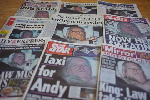 Das Gesicht des britischen Ex-Prinzen ist am Freitag auf den Titelseiten britischer Zeitungen. Foto: Yui Mok/PA Wire/dpa