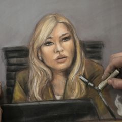 Die Gerichtszeichnung zeigt Nora Haukland, die Ex-Freundin Von Marius Borg Hoiby