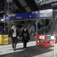Die Rolltreppen am Berliner Hauptbahnhof sind ausgefallen.