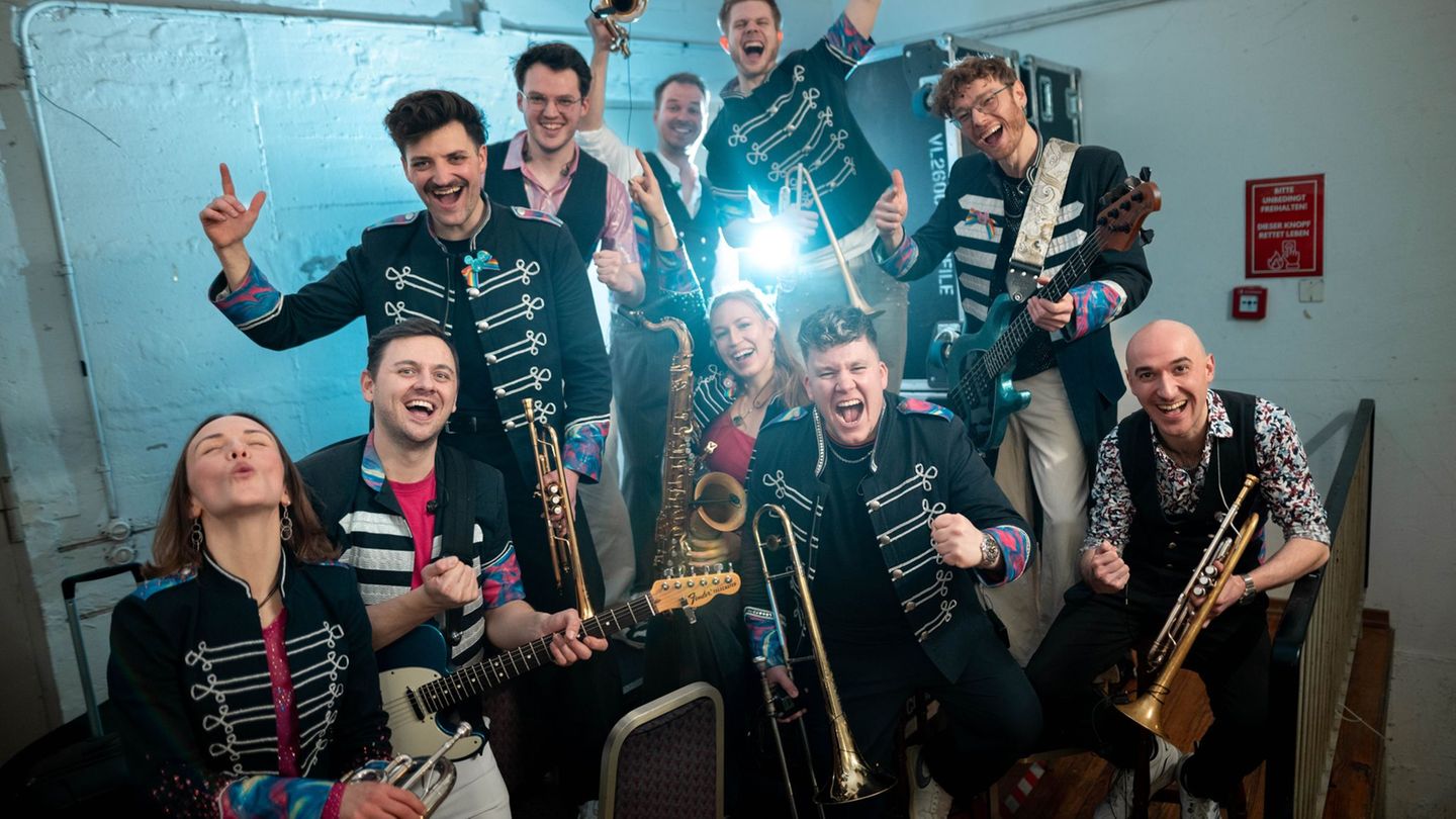 Hat's auf Platz eins mit "Karnevalsmaus" geschafft: die Band Druckluft. (Archivbild) Foto: Fabian Strauch/dpa