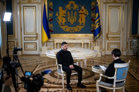 Selenskyj beim AFP-Interview