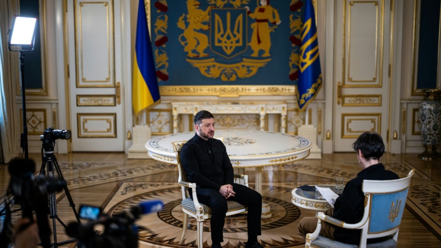 Selenskyj beim AFP-Interview