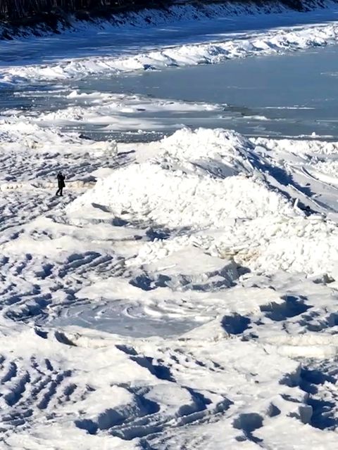 Naturschauspiel an der Ostsee: Usedom wird zur Eiswüste (Video)
