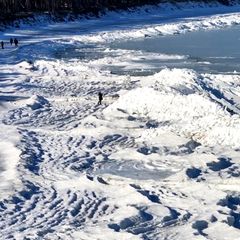 Naturschauspiel an der Ostsee: Usedom wird zur Eiswüste (Video)