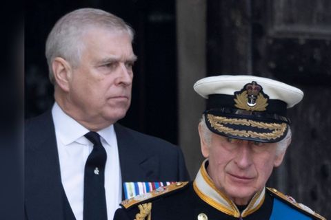 Dass Andrew Mountbatten-Windsor (l.) jemals auf dem Thron von König Charles sitzen wird, ist höchst unwahrscheinlich - aber (n
