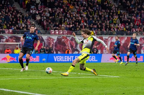 Dortmunds Fabio Silva erzielt den Last-Minute-Ausgleich gegen RB Leipzig