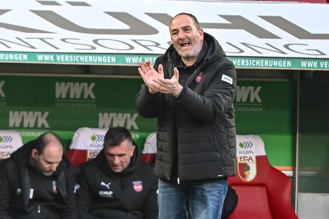 Frank Schmidt hofft auf einen Coup gegen den VfB Stuttgart. (Archivbild) Foto: Harry Langer/dpa