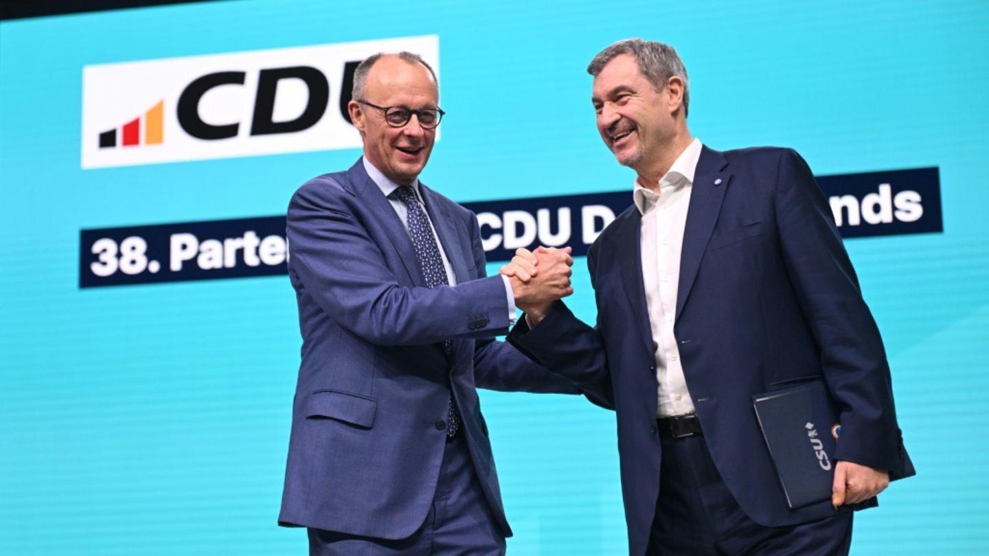 Parteichefs Merz und Söder