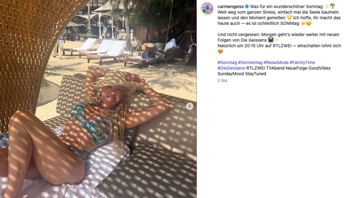 Vip-News: Carmen Geiss präsentiert sich in sexy Pose