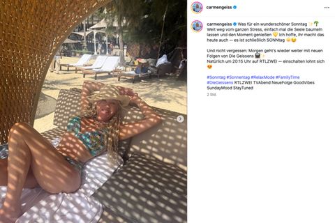 Vip-News: Carmen Geiss präsentiert sich in sexy Pose