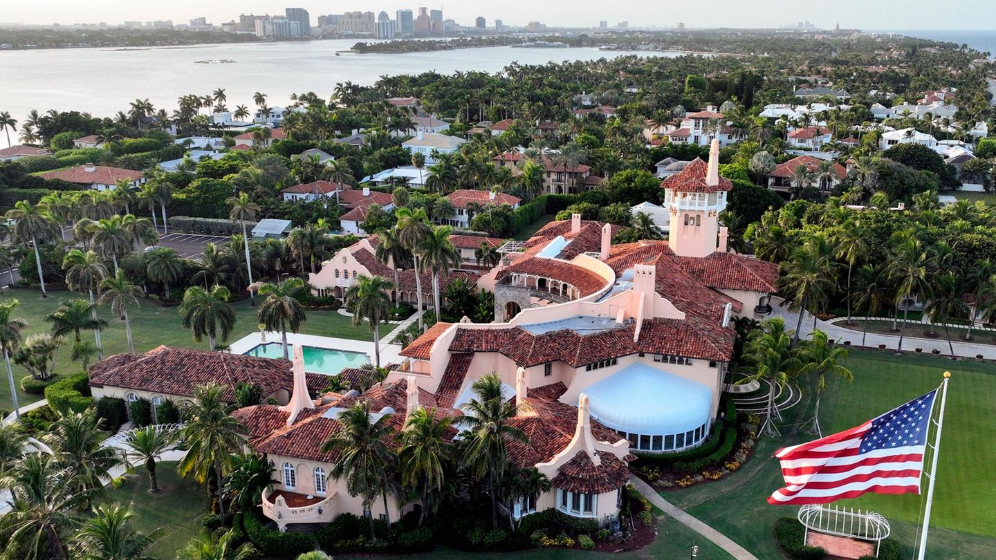 Luftaufnahme des Mar-a-Lago-Anwesens von Donald Trump (Archivbild)