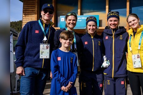 Kronprinzessin Victoria zeigte sich am letzten Tag der Winterspiele mit ihrer Familie.