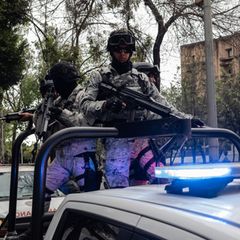 In Teilen von Mexiko-Stadt war eine massive Präsenz der Sicherheitskräfte zu beobachten. Foto: Félix Márquez/dpa