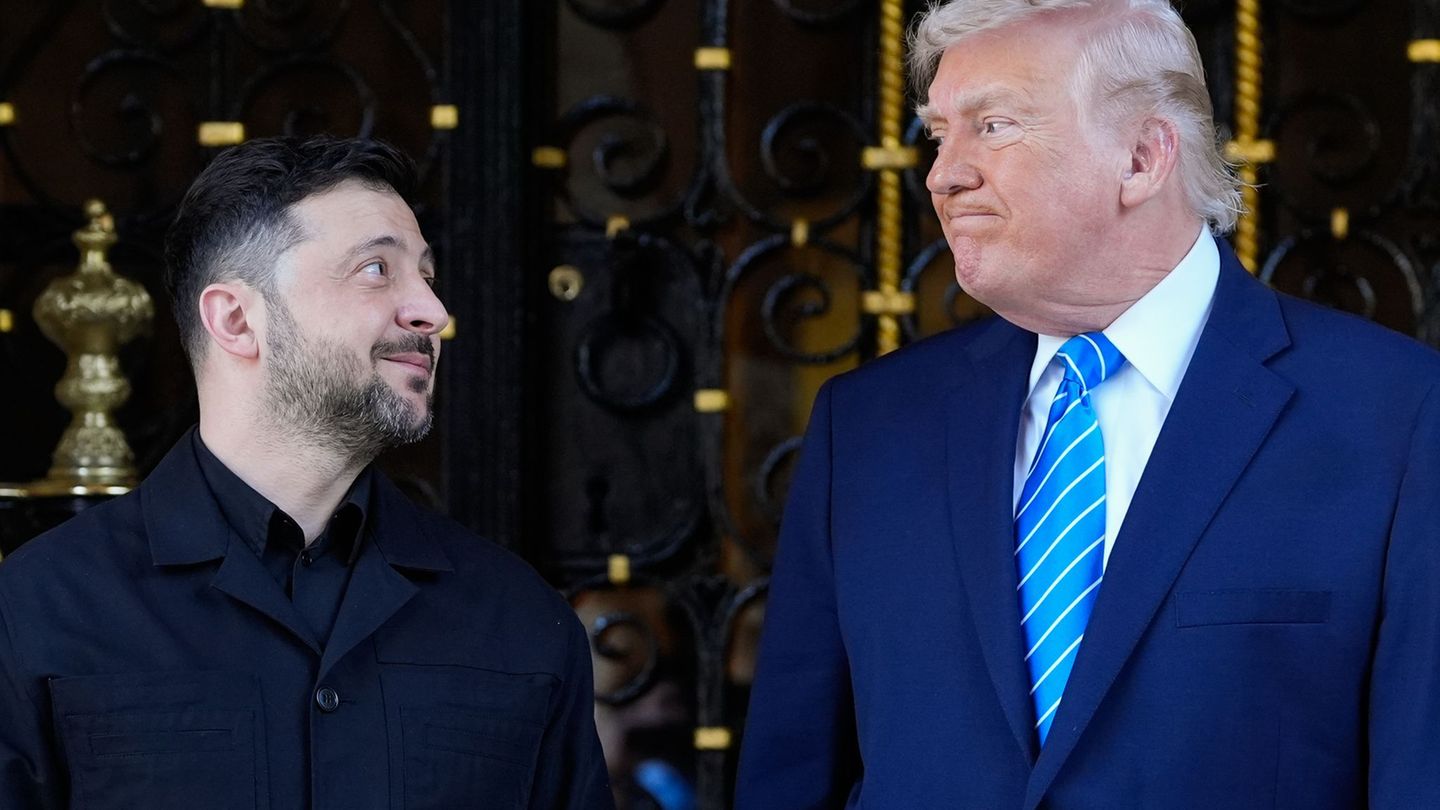 Selenskyj und Trump ziehen im Ukraine-Krieg offensichtlich nicht an einem Strang. (Archivbild) Foto: Alex Brandon/AP/dpa