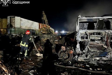 Schäden nach russischen Angriffen auf Odessa