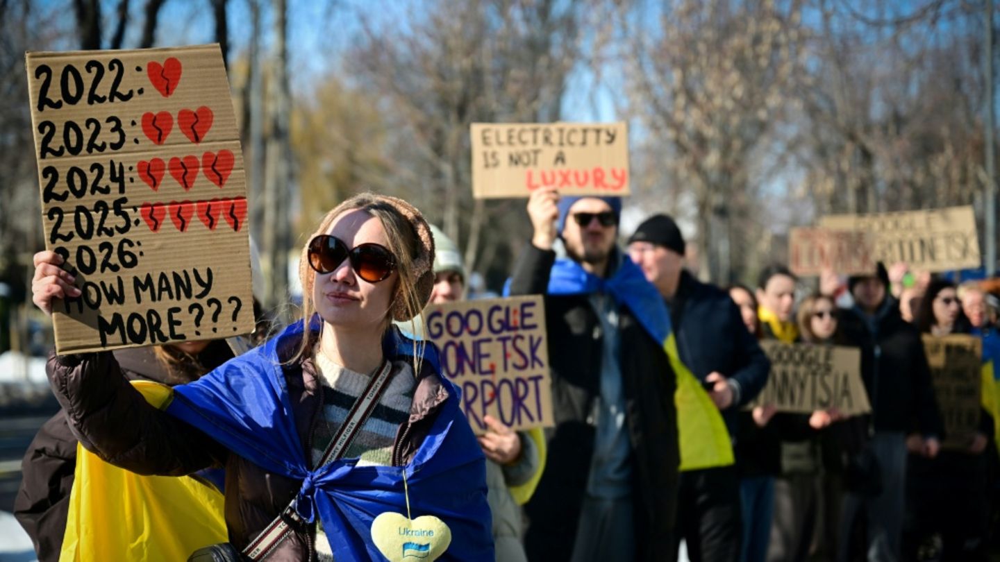 Protest gegen Ukraine-Krieg in Rumänien