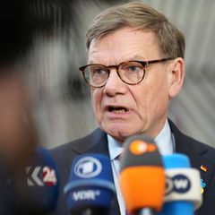 Hofft darauf, dass Ungarn seine Blockade schnell aufhebt: Deutschlands Außenminister Johann Wadephul. Foto: Virginia Mayo/AP/dpa