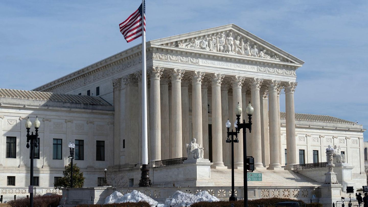 Das Gebäude des Obersten Gerichtshofs in Washington