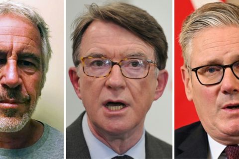 Epstein, Mandelson und Starmer (v.l.n.r.)