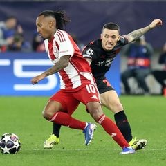 Bayer Leverkusen will im Rückspiel gegen Olympiakos Piräus in Achtelfinale in der Champions League einziehen. Foto: Yorgos Karah