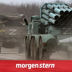 Russische Fahrzeuge in der Ukraine am 24. Februar 2022