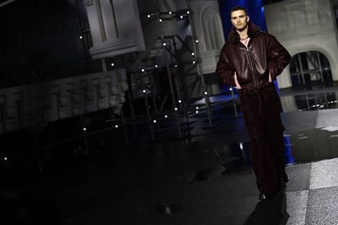 Romeo Beckham war einer der Hingucker bei der Burberry-Show in London.