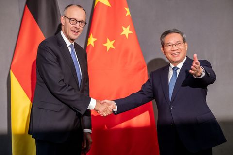 Den chinesischen Ministerpräsidenten Li hat Merz schon getroffen, am Mittwoch steht sein erstes persönliches Gespräch mit Präsid