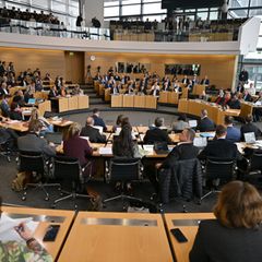 Es gibt Landtagsabgeordnete in Thüringen, von denen Familienmitglieder bei anderen Abgeordneten ihrer Partei arbeiten. (Symbolbi